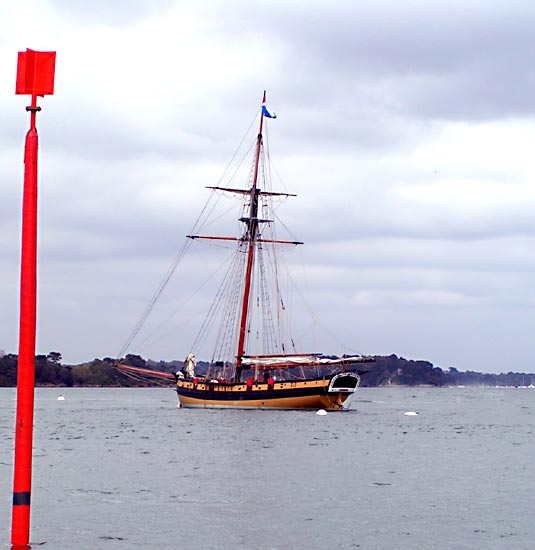 Le renard, cotre aurique de 30m.