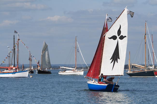 Cancalaise et bateaux de travail, semaine du golfe 2009.